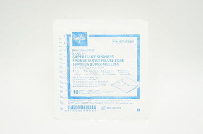 Medline NON25854 Bulkee II Super Fluff Sponges  6-Ply 6inch x 6.75inch ~ Box of 10